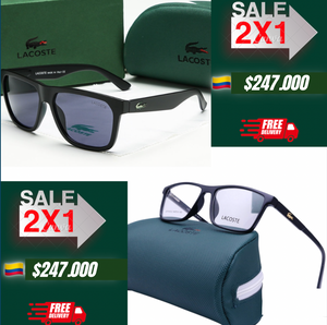 🚨2X1 LACOSTE.Sunglasses UV400 + Sungalsses Reading