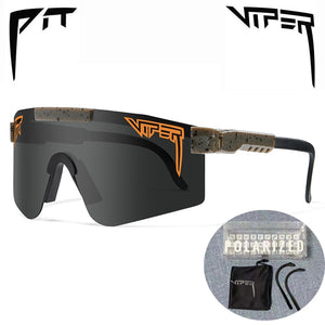 PIT VIPER Cycling Glasses UV400 Outdoor Polarized Sports Eyewear Fashion Bike Bicycle Sunglasses Mtb Goggles with Case