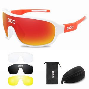 POC DO Half B AVIP,  Polarized,UV400 + 3Lenses Cycling Professional Sunglasses