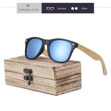 Sunglasses Bemucna Bamboo, Polarized, HD, UV 400, 2020