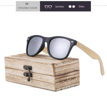 Sunglasses Bemucna Bamboo, Polarized, HD, UV 400, 2020